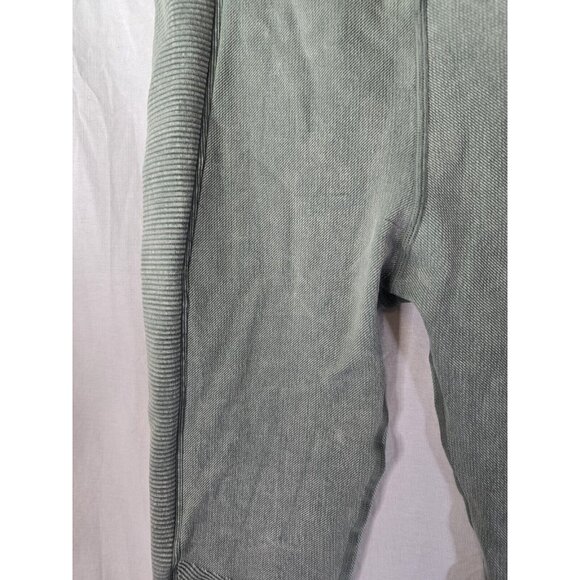 Women's Green Ribbed Pants - Picture 3 of 6